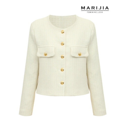 기타 노 카라 세미 크롭 자켓_MJKA32046이미지입니다. 누르면 해당 게시물로 새창이동합니다.