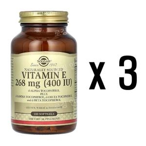 솔가 비타민E 400IU 268mg 100캡슐 (3개)_이미지