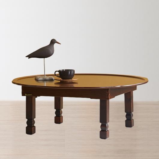 아이앤 예리엘 엔틱 원형 교자상 (90x90cm)_이미지