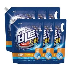  비트 딥클린파워 액체세제 드럼용 2L 6개