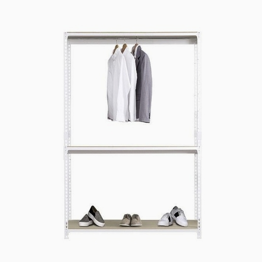 드레스룸 시스템 철제 행거봉1개 3단 행거 1000x600