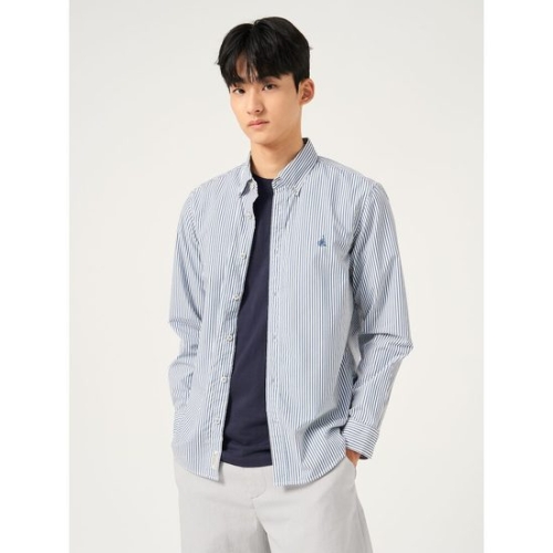 삼성물산 빈폴 Essential 플레인 스트라이프 셔츠 로열 블루 BC5764E03N