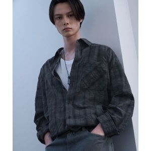 시어서커 30일 배송 DRAW FIT 스모크 체크 셔츠 CHARCOAL DFSH4206CC 109549