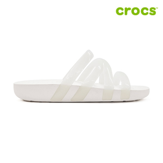 크록스 스플래쉬 글로시 스트래피 208537 (100, 화이트)_이미지