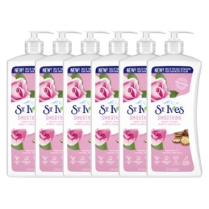 유니레버 세인트이브스 로즈 아르간 오일 수딩 바디로션 621ml 6개_이미지