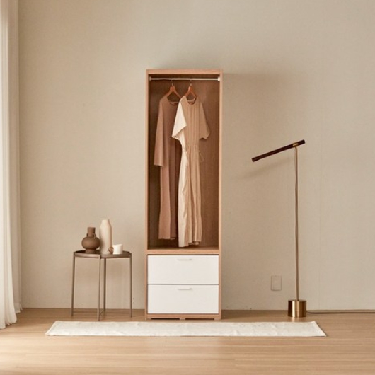 온월가구 빅 풀 서랍 행거 옷장 600