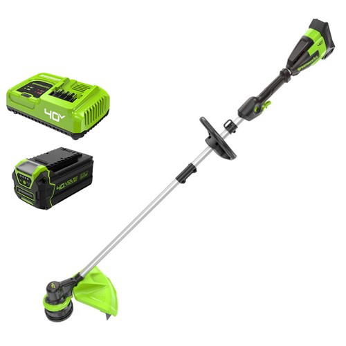 그린웍스 G-MAX 40V 프론트 마운트 충전 예초기 라이트 (5.0Ah, 배터리 1개)