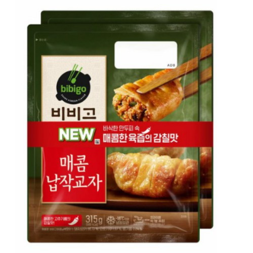 CJ제일제당 비비고 매콤납작교자 315g (2개)