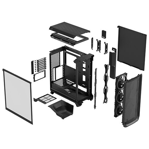 Fractal Design Meshify 3 Ambience Pro RGB 강화유리 (블랙)_이미지