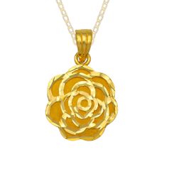 한국귀금속보석거래소 24K 순금 로즈 펜던트 11.25g (1개)