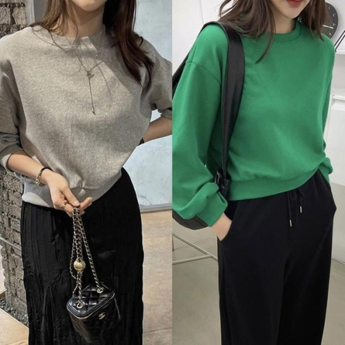 강물처럼 빅사이즈티 X063L601 원라인트임포에맨투맨 SE 45328977_이미지