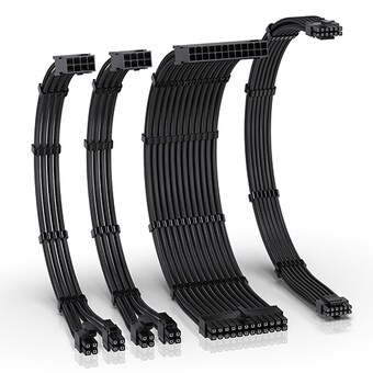 EZDIY-FAB PSU 연장 <b>슬리빙</b> 케이블 4PACK