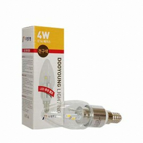 두영조명 LED E14 촛대구 주광색 4W