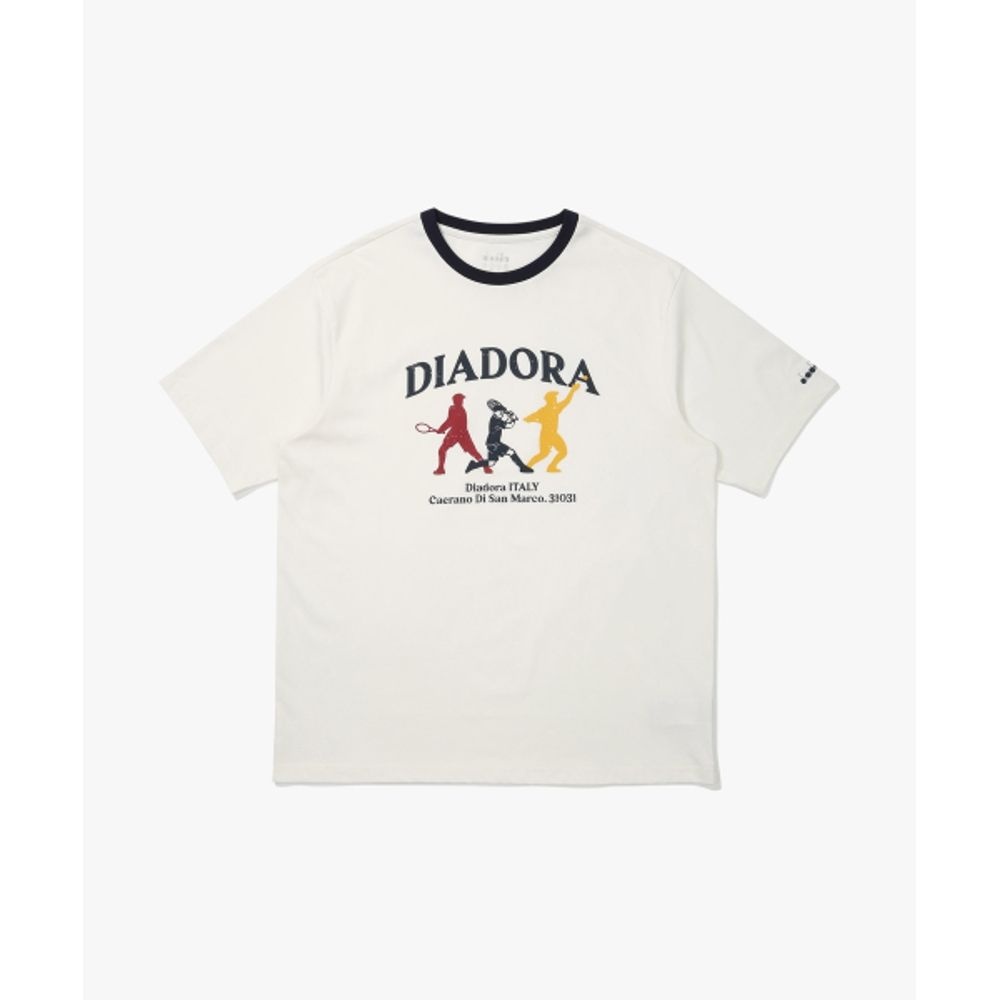 디아도라 테니스 스윙 링거 반팔 티셔츠 D5121LRS21OWH_이미지
