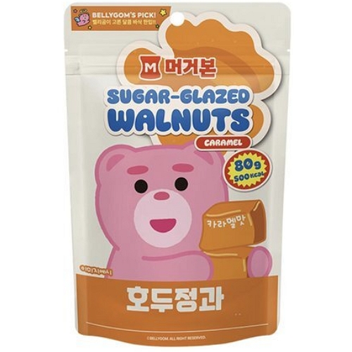 머거본 호두정과 카라멜맛 80g (12개)_이미지