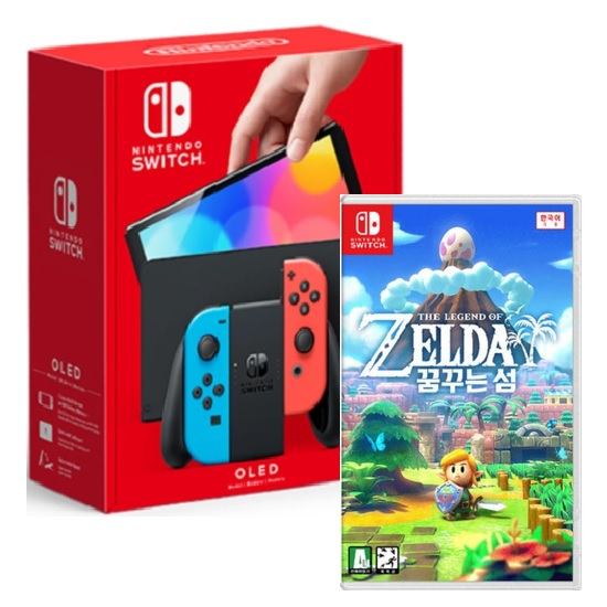 Nintendo 닌텐도 스위치 OLED 1인용 게임 패키지 (젤다의전설 꿈꾸는섬)