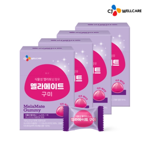 닥터뉴트리 식물성 멜라토닌 함유 멜라메이트 구미 50구미 (4개)