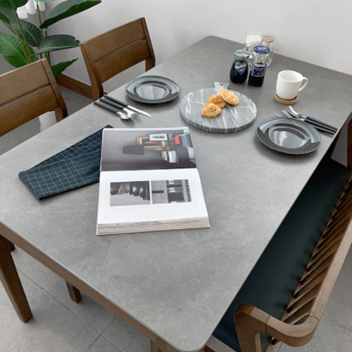 로포텐 키마 세라믹 식탁 1400 (의자2개+쿠션벤치1개)_이미지