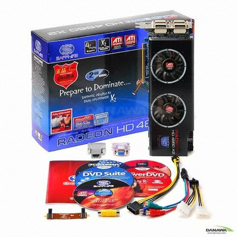 SAPPHIRE �󵥿� HD 4850 X2 2GB �̿���