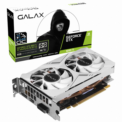 갤럭시 GALAX 지포스 GTX 1660 Ti EX WHITE ELITE OC V2 D6 6GB_이미지