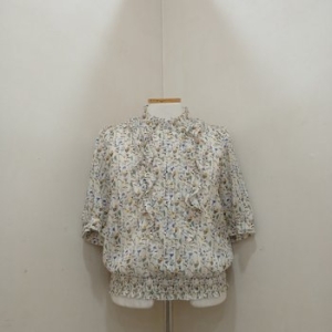 SI 프린팅프릴블라우스 BAD2419IVP_YS