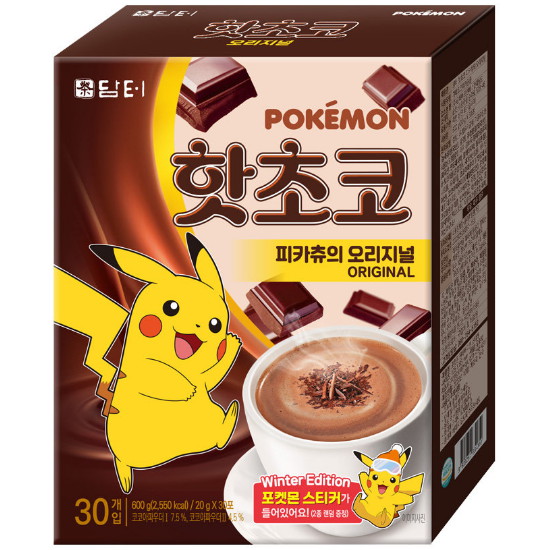 담터 포켓몬 핫초코 피카츄의 오리지널 30T (1개)