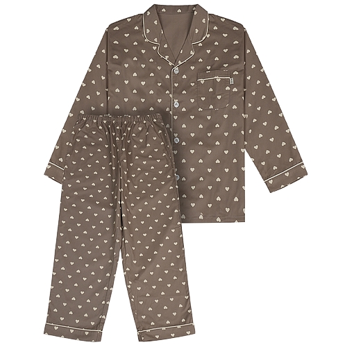 좋은사람들 YES 남성 하트 나염 러블리 브라운 파자마_YSMNZ852 (1세트)