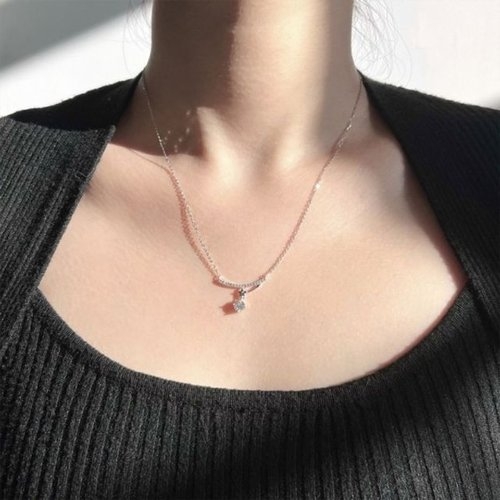 트윙클 패션 목걸이 럭셔리 데일리 스마일-WFG0YNQ