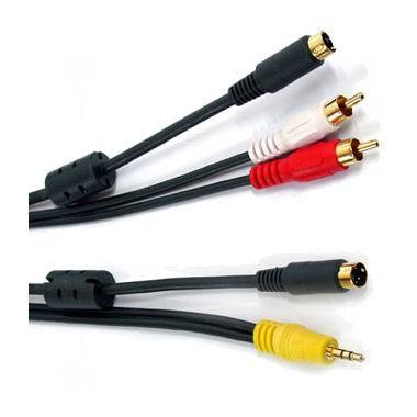 강원전자 NETmate S-VHS&Stereo to S-VHS&2RCA 통합 케이블 (15m)_이미지