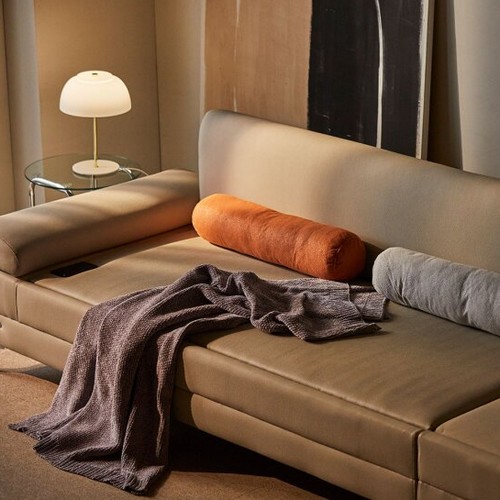 장인가구 비움 온열 4인 패브릭 흙소파 MS (황토볼)_이미지