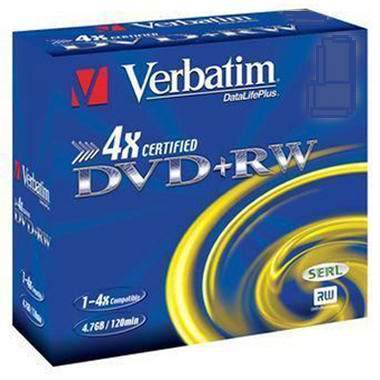 버바팀 DVD+RW 4.7GB 4x 쥬얼 10장_이미지