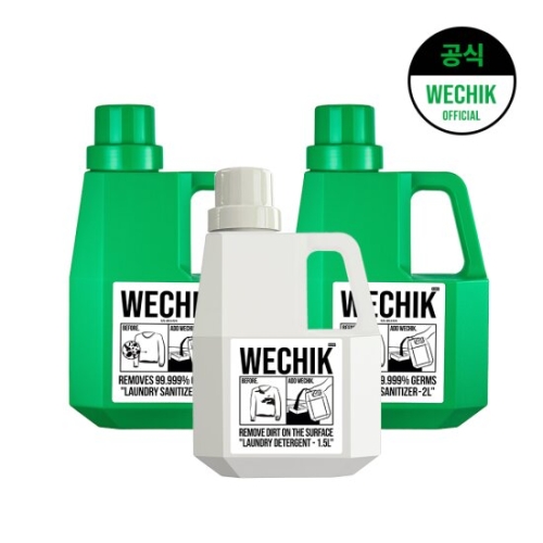 파워 효소 세탁세제 1.5L 1개 + 소독 섬유유연제 2L 2개