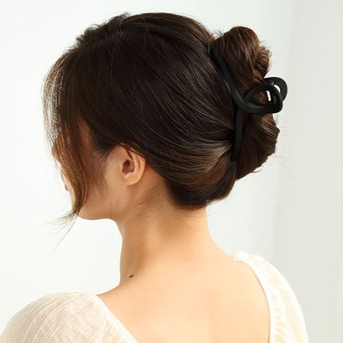 수스다 빅사이즈 파스텔통통 꼬임 컬러 올림머리 머리핀 12.8cm 1개 4151_스모키네이비_이미지