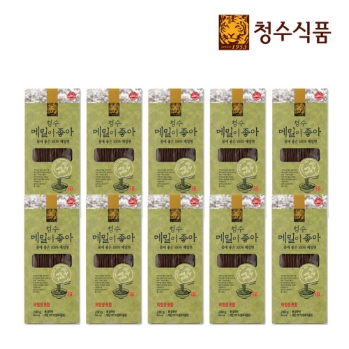 청수식품 메밀이좋아 비빔냉면 2인분 280g (10개)_이미지