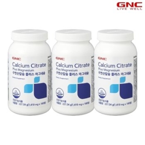 GNC 구연산 칼슘 플러스 마그네슘 160정 (3개)_이미지