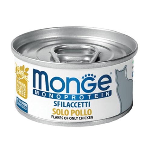 몬지  캣 모노프로틴 그레인프리 플레이크 온리 치킨 80g (1개)