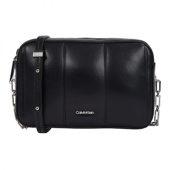 캘빈클라인 Calvin Klein 라인 퀼트 <b>카메라</b> <b>가방</b> PVH 블랙 크로스백 숄더백 382273