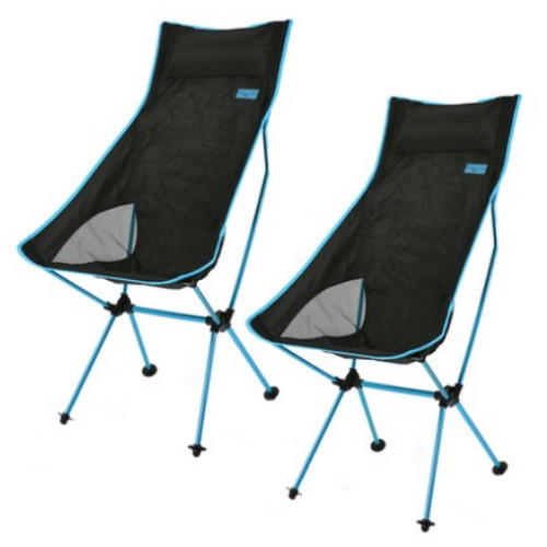 초경량 릴렉스 하이백 의자 2개 스카이블루