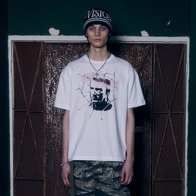 비전스트릿웨어 Cracked Defy Youth 티셔츠 VS2402ST12WH White XL