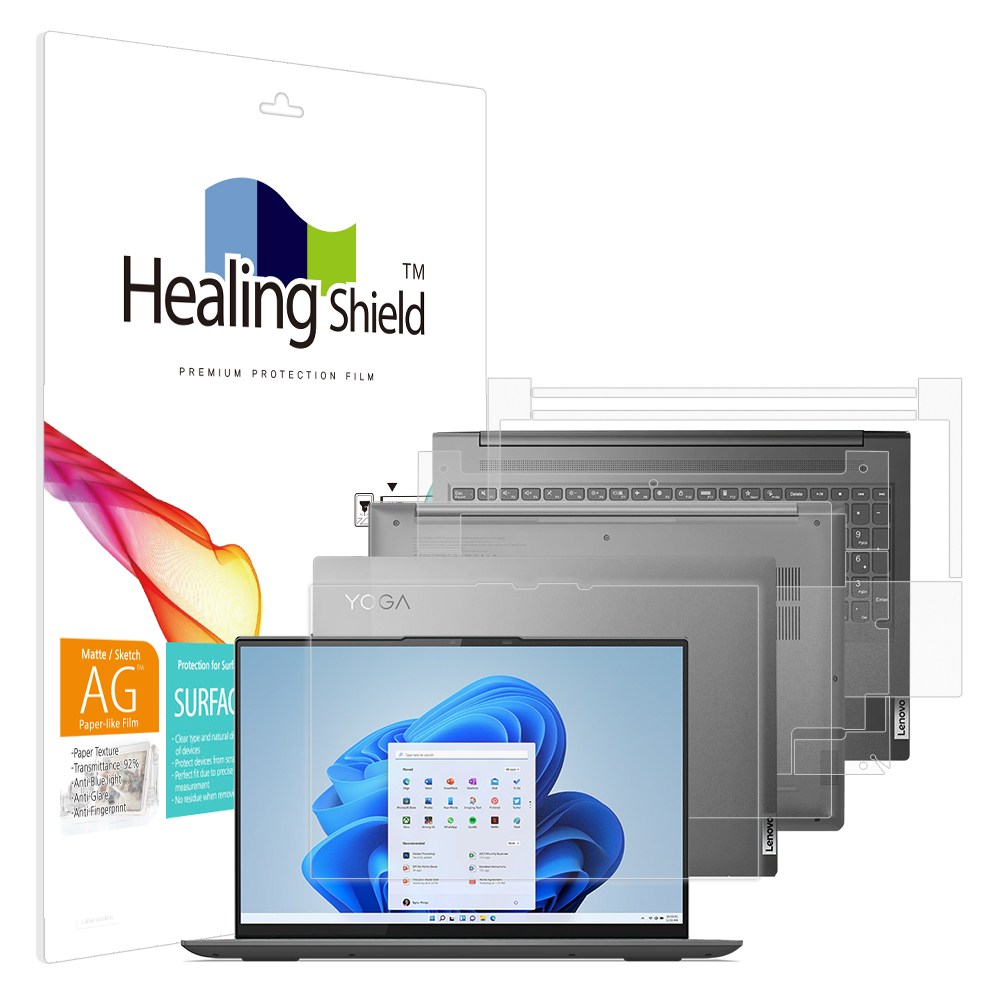 레노버 요가 Slim7 Pro 16ARH7 종이질감 지문방지 블루라이트차단