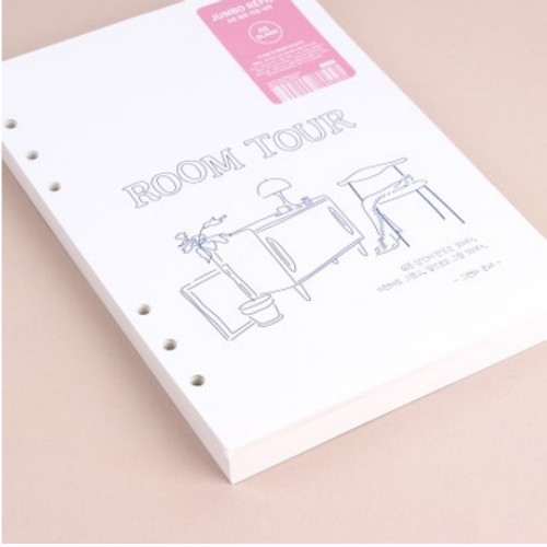 워너디스 A5 6공 점보 리필 (무지)_이미지