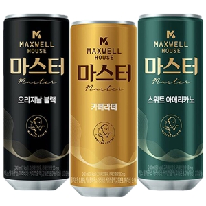 동서식품 맥스웰 마스터 캔커피 240ml x 30캔 블랙 라떼 스위트아메리카노 커피 음료_이미지