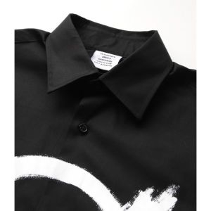 베트멍 23 더블 아나키 로고 셔츠 UE63SH171B BLACK/WHITE 남자 긴팔 381058