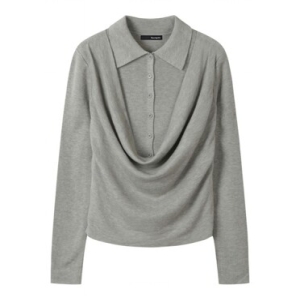 보니스팍스 드레이프 카라 울 긴팔 니트 XP3KT001L0 579634_XP3KT001L0