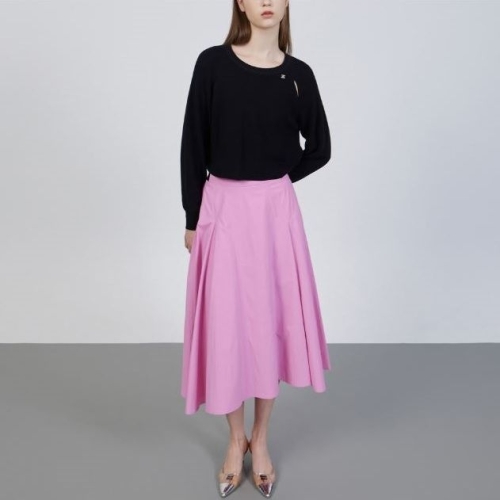 쥬크 컷 아웃 슬릿 크롭 니트 Z252KSK014