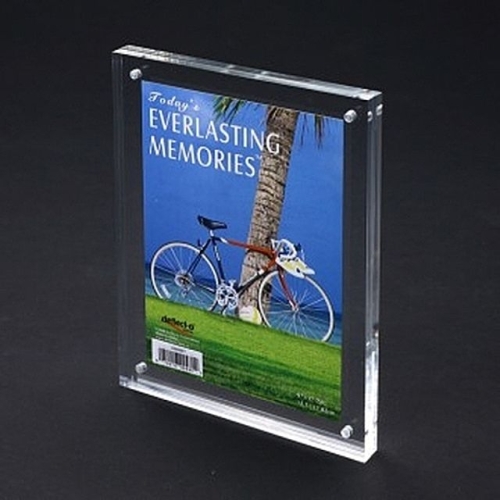 두꺼운 자석사진액자 4R 102x152 아크릴액자 탁상