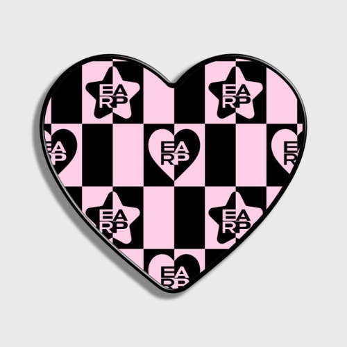 아페쎄 어프어프 어프어프 E HECK PATTERN-BLACK 하트톡 E2208_0232_이미지