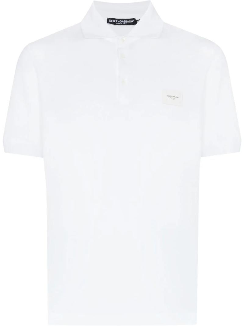 돌체앤가바나 Dolce Gabbana 로고 패치 폴로 셔츠 G8KK1TFU7EN