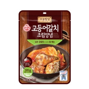 오뚜기 오늘밥상 고등어갈치조림 양념 120g 갈치조림 고등어조림 간편양념_이미지