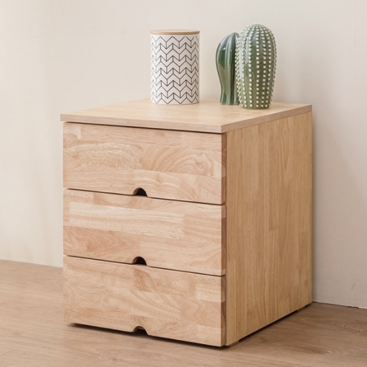 케이컴퍼니 숨결 코코로니 미니서랍장 3단 원목 협탁 400